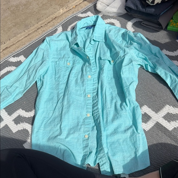 Apt. 9 Other - Apt. 9 Teal Button-Up Shirt